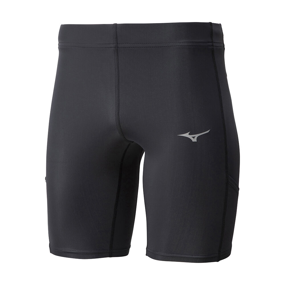 Panske Legíny Mizuno Core Mid Bezecke Čierne Vypredaj PXBT58760